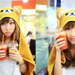 rilakkuma-cloak-shawl-cute-girl-with-drinks