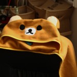 rilakkuma-cloak-shawl-on chair 2