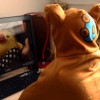 rilakkuma-cloak-shawl-on chair5