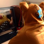 rilakkuma-cloak-shawl-on chair5